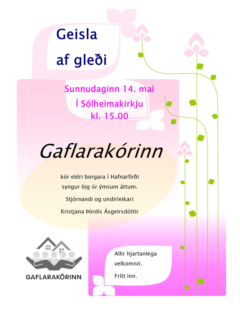 Gaflarakórinn með tónleika á Konudaginn